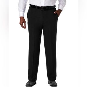 Haggard Cool 18Pro Black Classic Fit,Flat Front, Hidden Expand.Waistband…